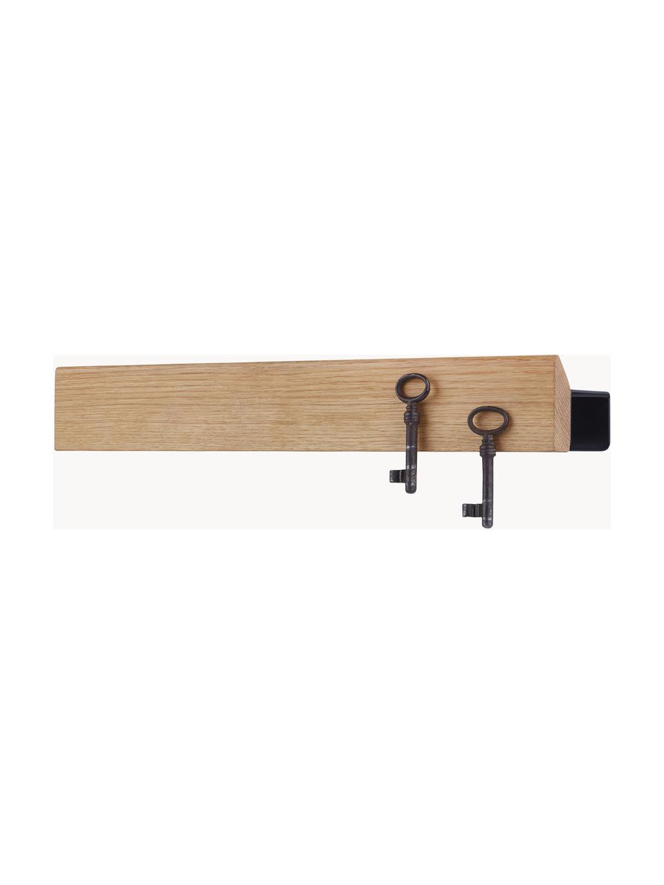 Magneetlijst Flex, Lijst: eikenhout, Licht hout, zwart, B 40 x H 6 cm