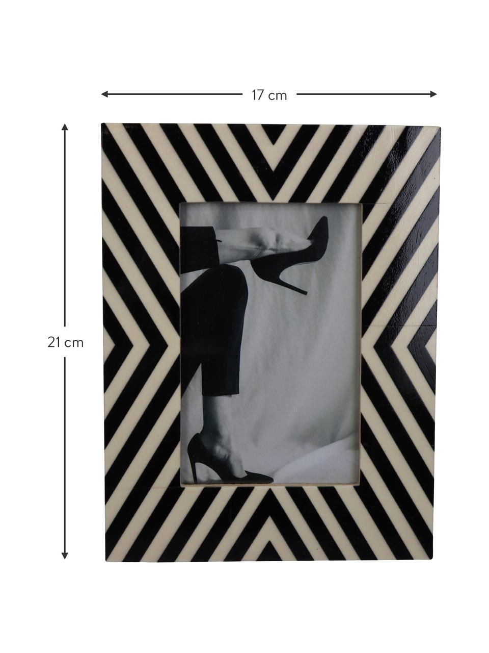 Ramka na zdjęcia Miles, Czarny, biały, 10 x 15 cm