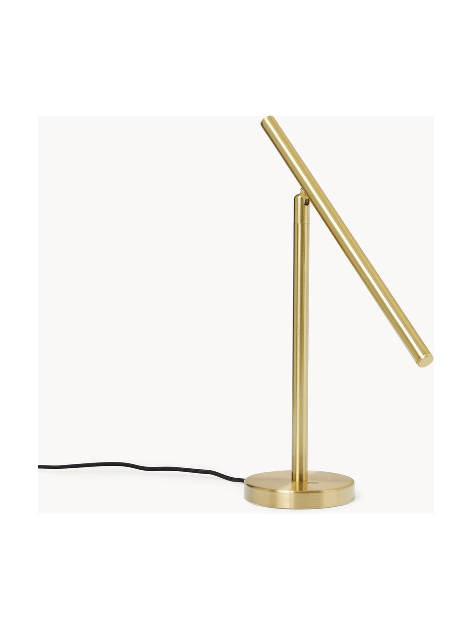 Lampa stołowa LED Gratia, Stelaż: metal, poliwęglan, Odcienie złotego, S 40 x W 38 cm