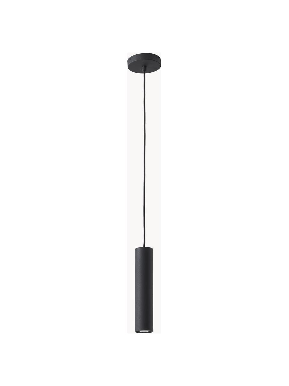 Lámpara de techo pequeña Paris, Cable: plástico, Negro, Ø 6 x Al 28 cm