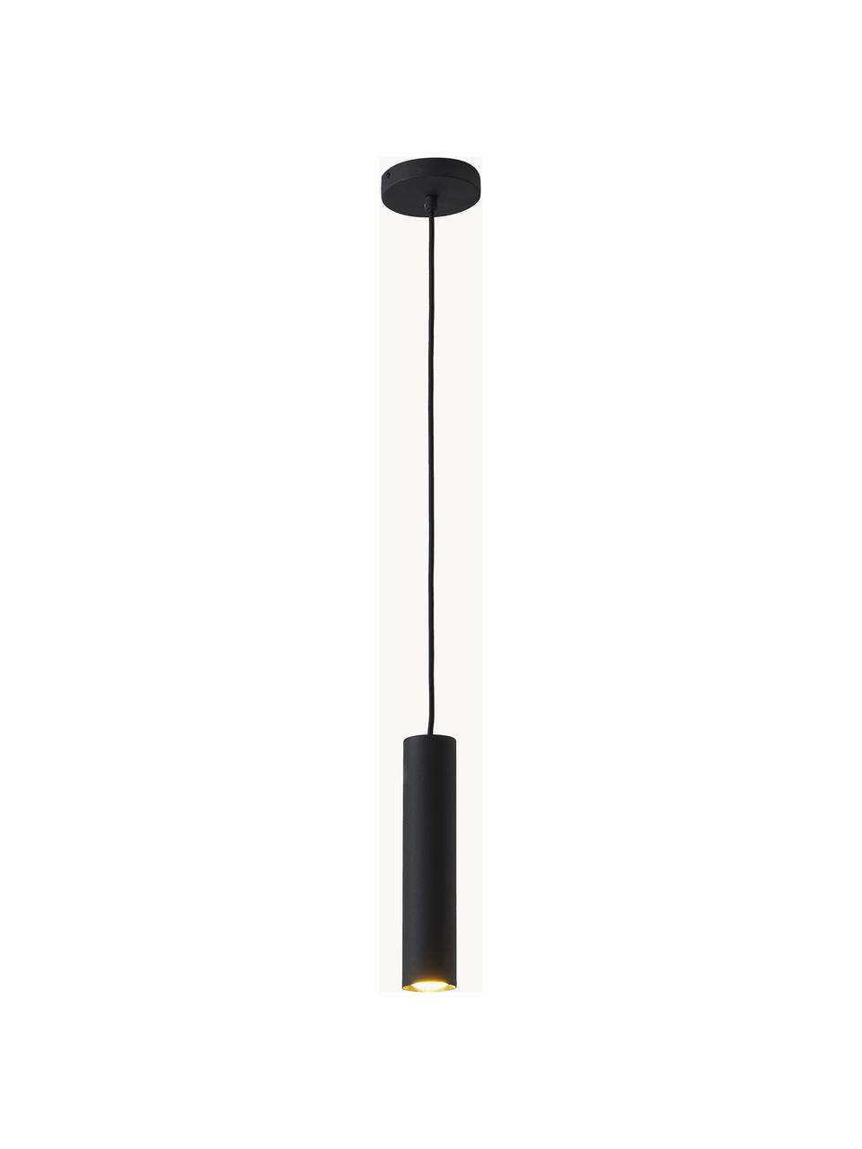 Kleine hanglamp Paris, Zwart, Ø 6 x H 28 cm