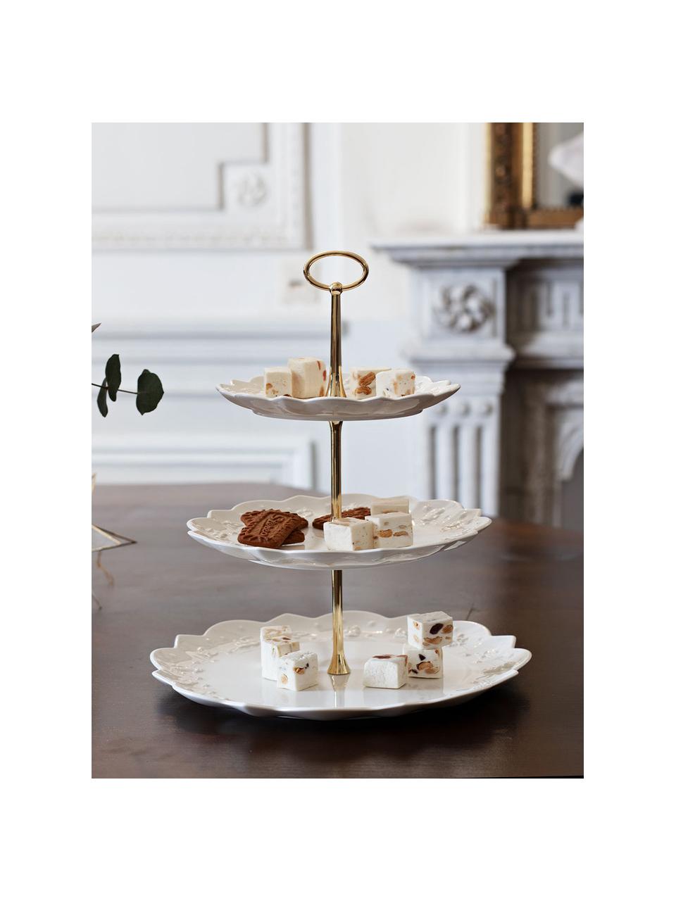 Porseleinen etagère Toy's Delight, Premium porselein, Wit, Ø 30 x H 34 cm