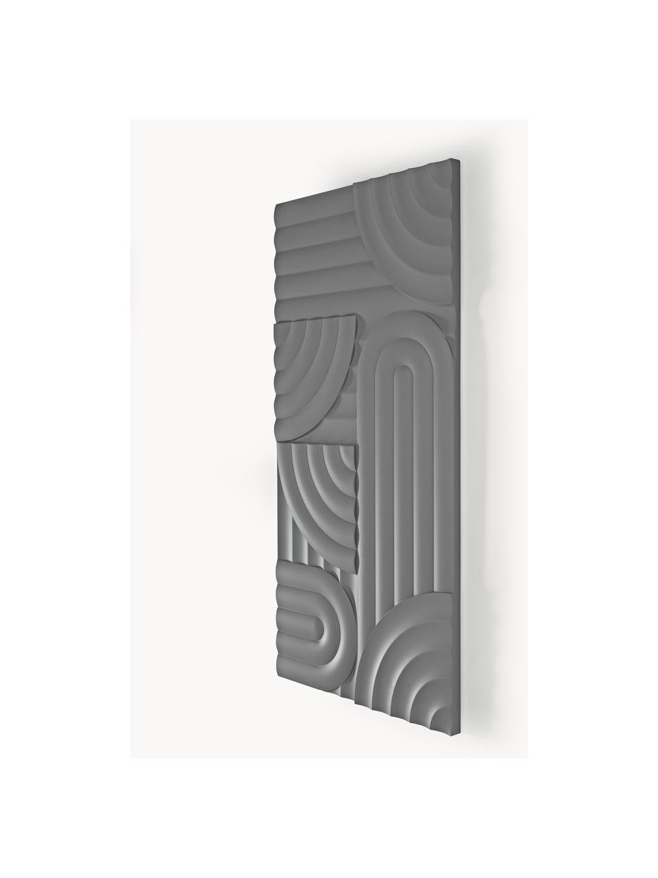 Decorazione da parete Massimo, Pannello MDF (fibra a media densità), Grigio scuro, Larg. 120 x Alt. 60 cm