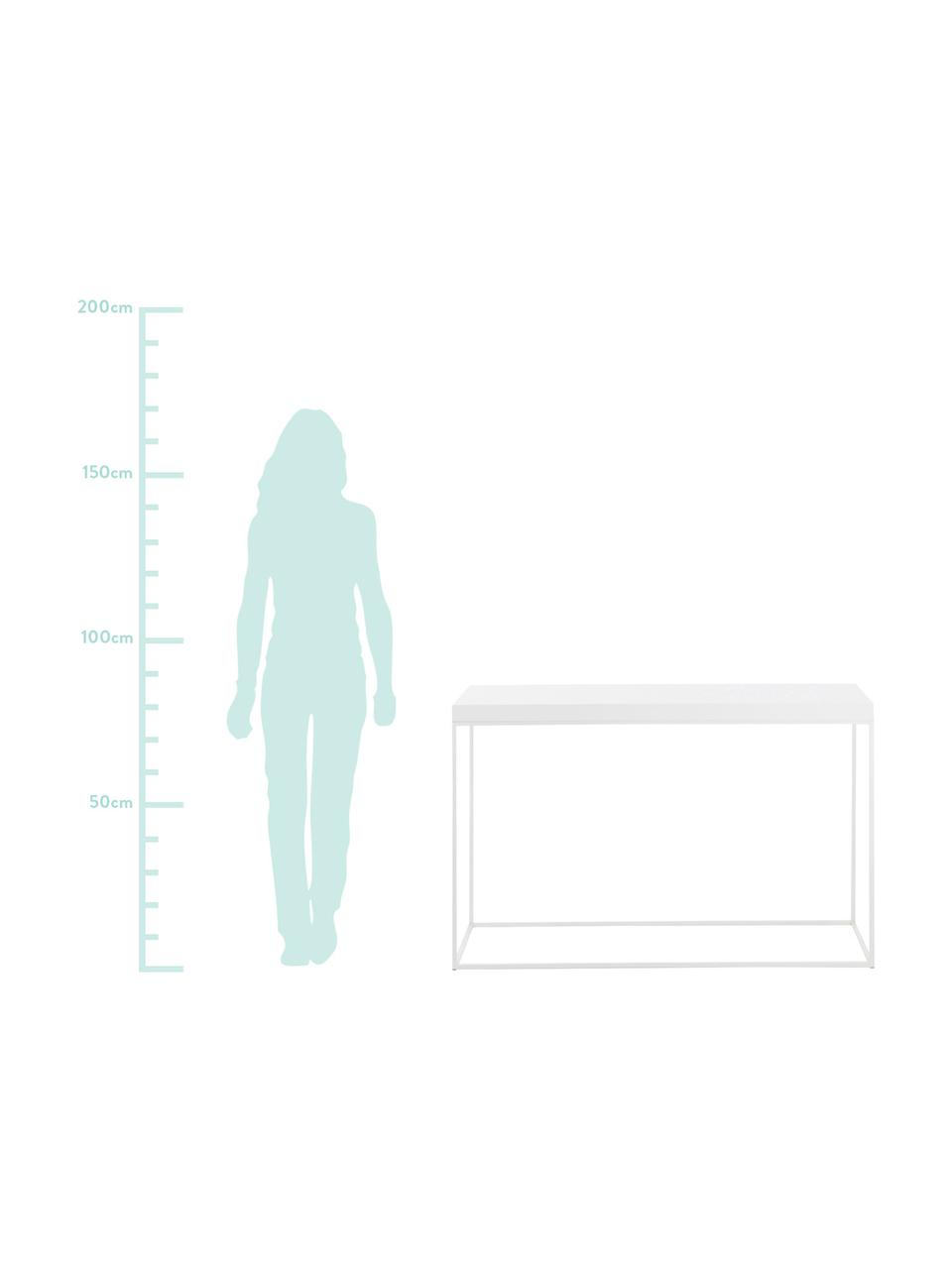 Konsole Shae, Ablagefläche: Mitteldichte Faserplatte , Gestell: Metall, lackiert, Weiss, B 120 x H 80 cm