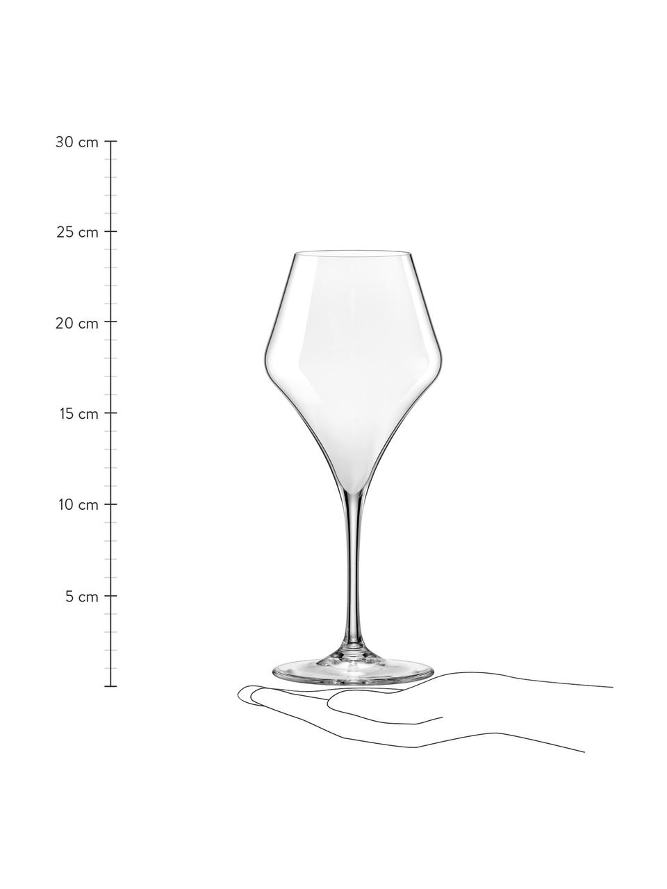 Objemná sklenice na červené víno Aram, 6 ks, Sklo, Transparentní, Ø 10 cm, V 24 cm, 500 ml