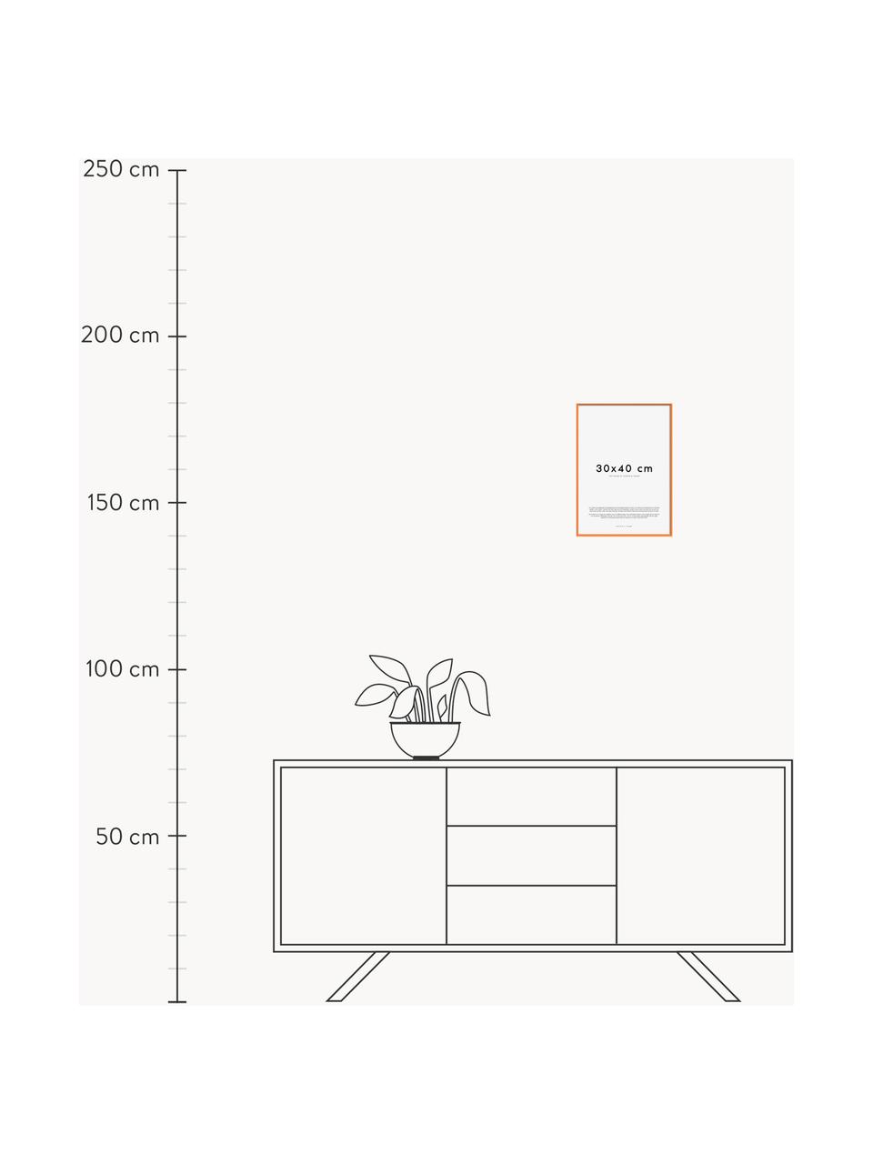 Ručně vyrobený rám na obraz Explore, v různých velikostech, Oranžová, Š 30 cm, V 40 cm