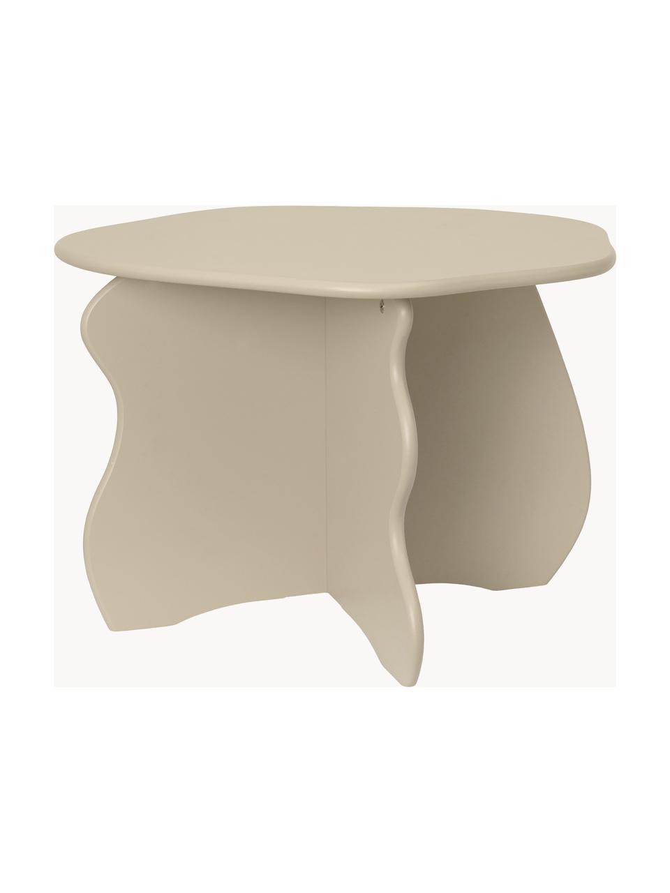 Tavolo per bambini in legno dalla forma organica Slope, Pannello di fibra a media densità (MDF) laccato

Questo prodotto è realizzato con legno di provenienza sostenibile e certificato FSC®., Beige chiaro, Larg. 71 x Prof. 70 cm