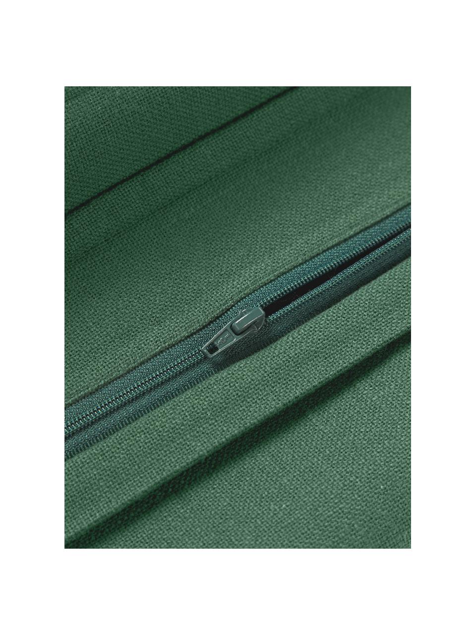 Poszewka na poduszkę z bawełny Vicky, 100% bawełna, Ciemny zielony, S 30 x D 50 cm