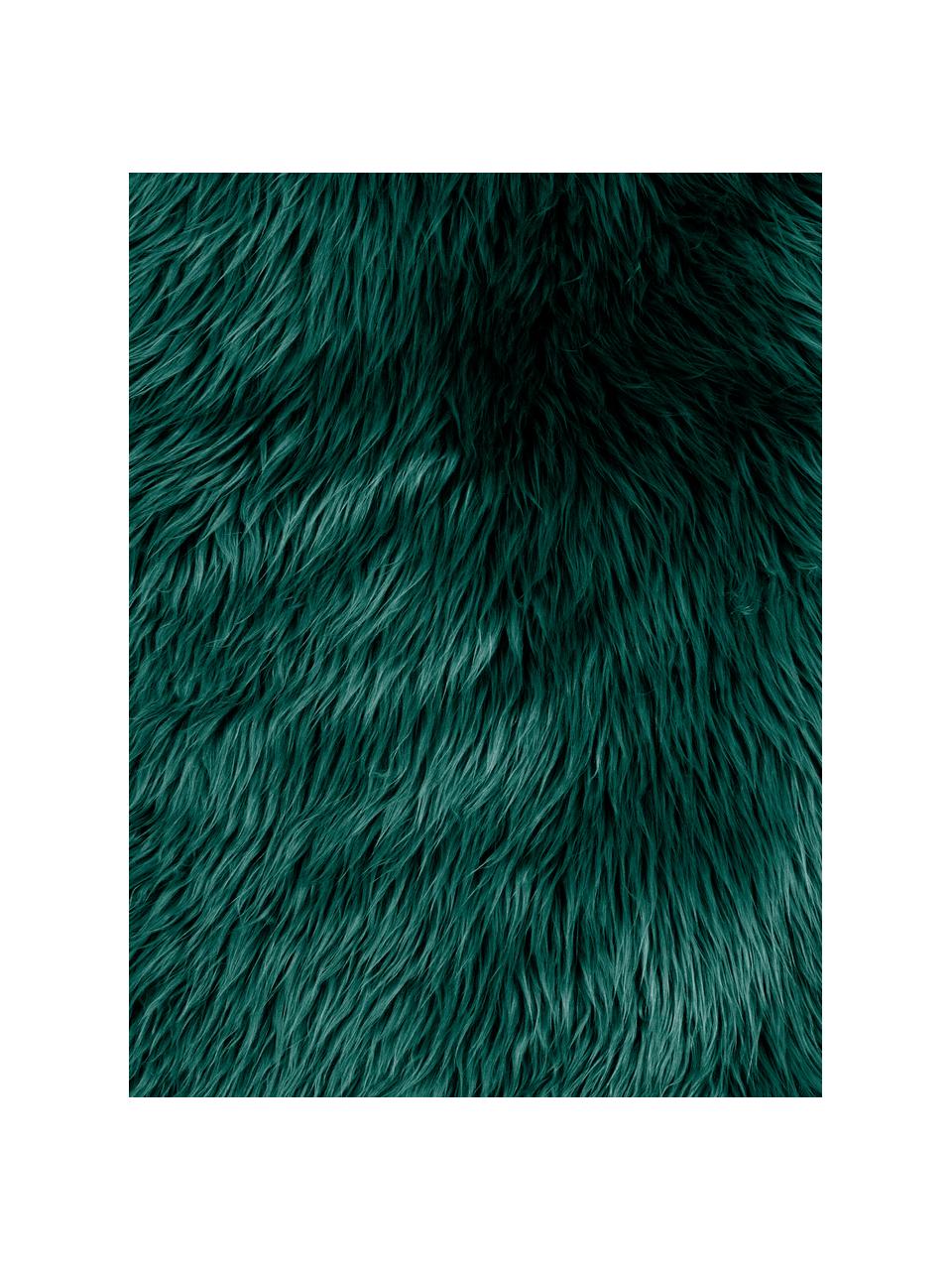 Ecopelliccia Vancouver, Retro: Poliestere liscio, Verde scuro, Larg. 60 x Lung. 100 cm