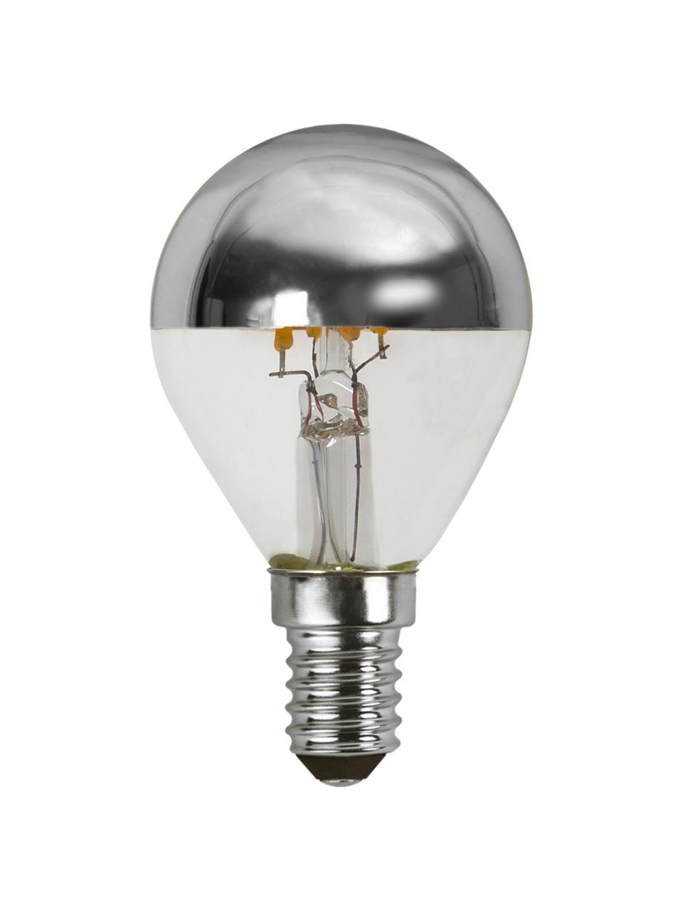 Lampadina E14, 250lm, dimmerabile, bianco caldo, 6 pz, Lampadina: vetro, Argentato, trasparente, Ø 5 x Alt. 8 cm