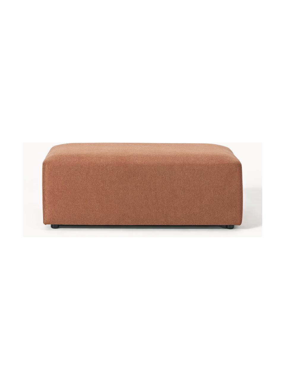 Pouf XL Melva, Tissu nougat, larg. 116 x prof. 72 cm