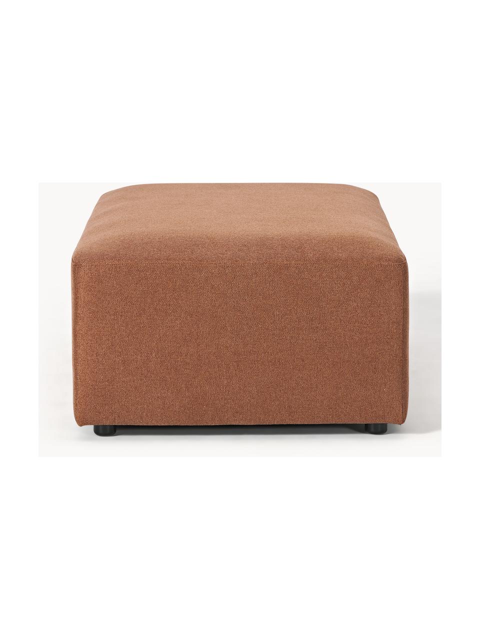 Pouf XL Melva, Tissu nougat, larg. 116 x prof. 72 cm