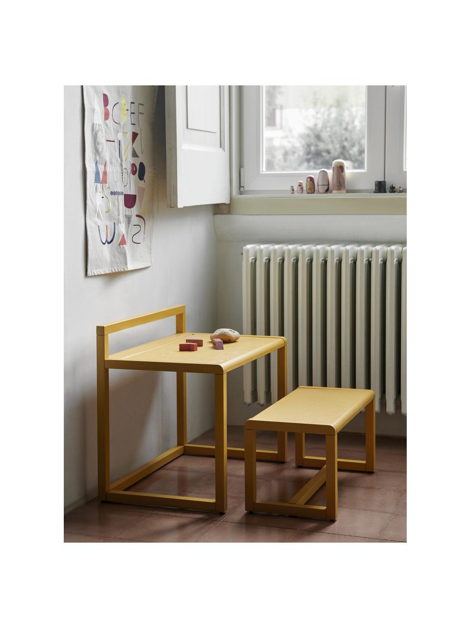 Banc en bois pour enfant Little Architect, Bois de frêne, placage en frêne, MDF

Ce produit est fabriqué à partir de bois certifié FSC® issu d'une exploitation durable, Jaune moutarde, larg. 62 x prof. 30 cm