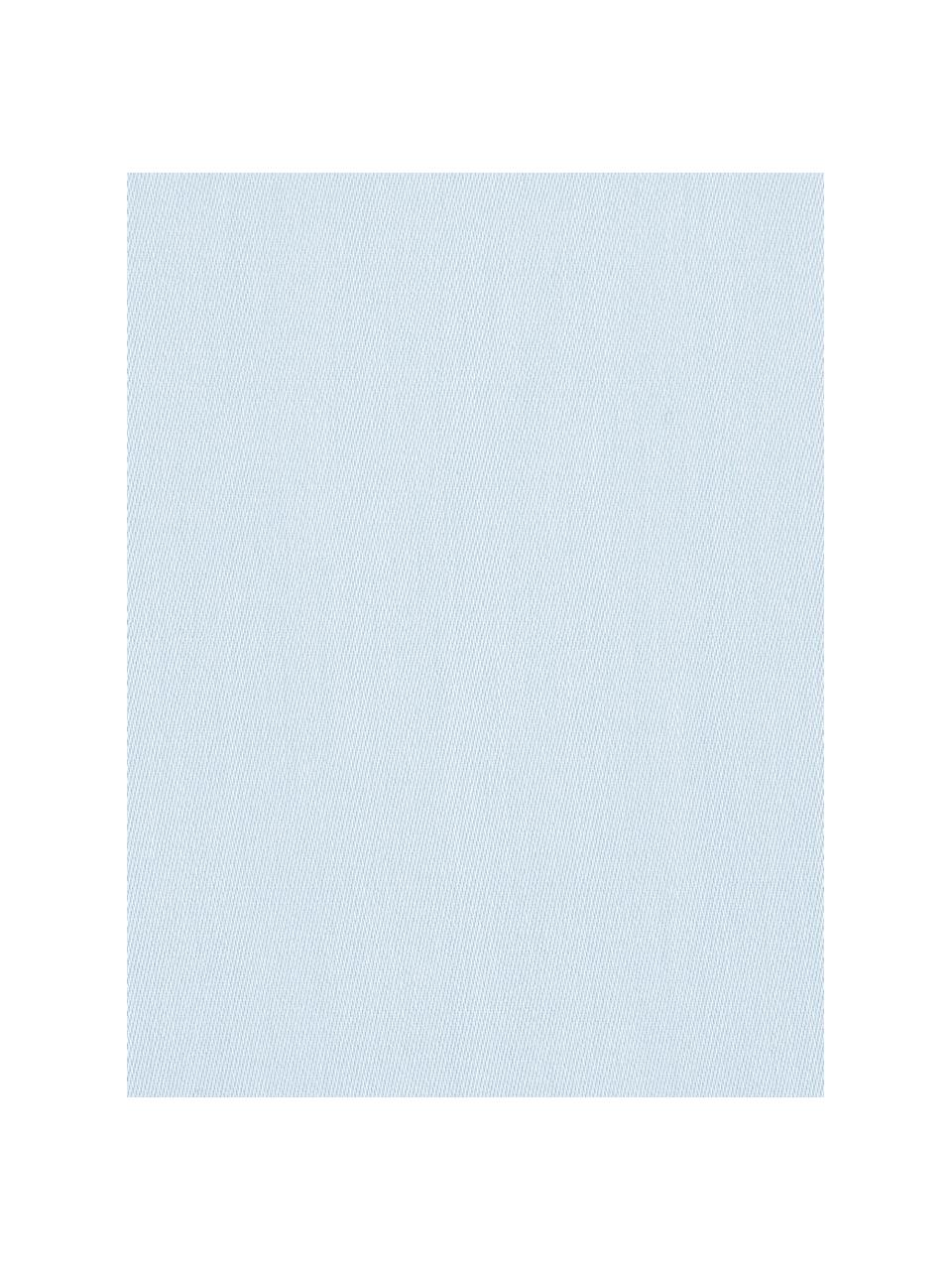 Parure copripiumino in raso di cotone Comfort, Azzurro, 255 x 200 cm + 2 federe 50 x 80 cm