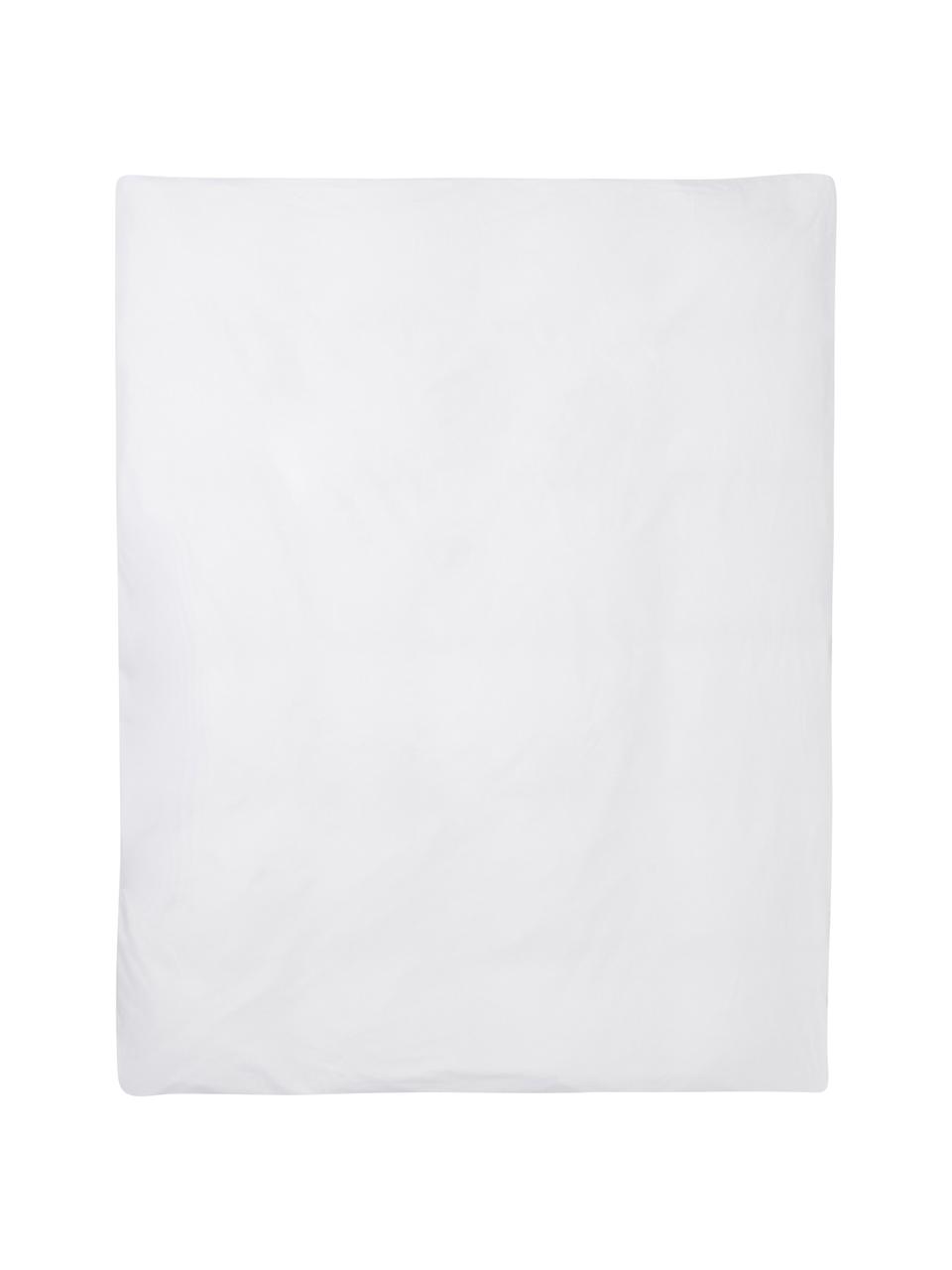 Funda nórdica de satén con encaje Liso Pe, Blanco, Cama 90 cm (160 x 220 cm)