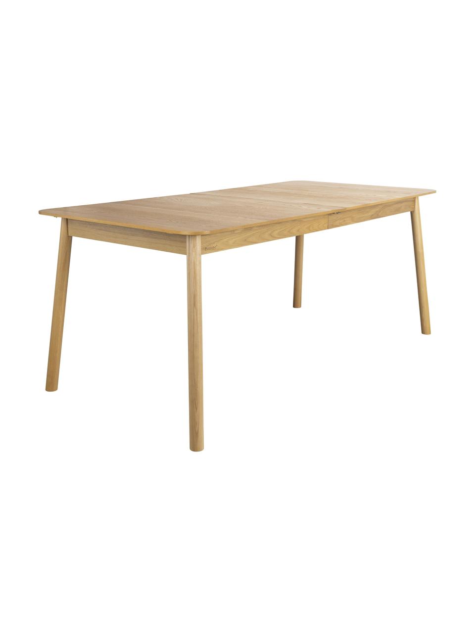 Tavolo allungabile in legno di frassino Glimps, Gambe: legno di frassino massicc, Legno di frassino, Larg. 180 a 240 x Prof. 90 cm