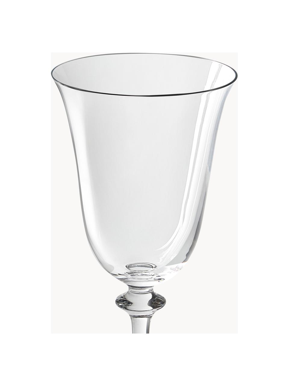 Verres à vin blanc Lacey, 4 pièces, Verre, Transparent, Ø 7 x haut. 25 cm, 200 ml