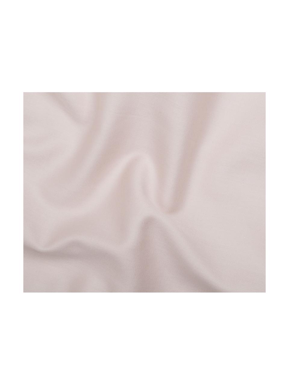 Poszewka na poduszkę z satyny bawełnianej Lydia, 2 szt., Blady różowy, S 40 x D 80 cm