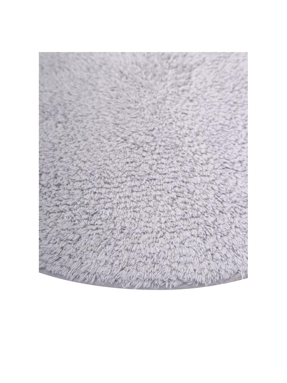 Tappeto bagno in cotone organico lilla Ingela, 100% cotone certificato BCI, Lilla, Ø 65 cm