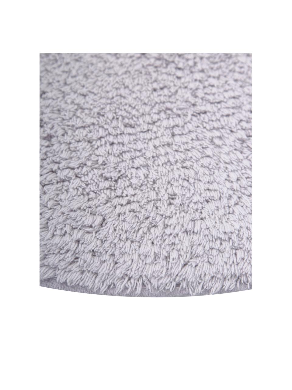 Alfombrilla de baño de algodón ecológico Ingela, 100% algodón con certificado BCI, Violeta, Ø 65 cm