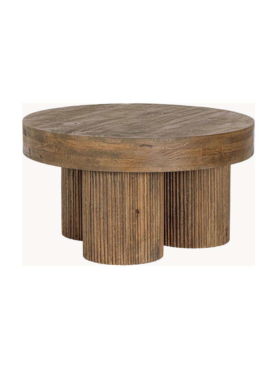 Mesa de centro redonda de madera de mango Dacca, Madera de mango, Madera de mango, Ø 75 cm