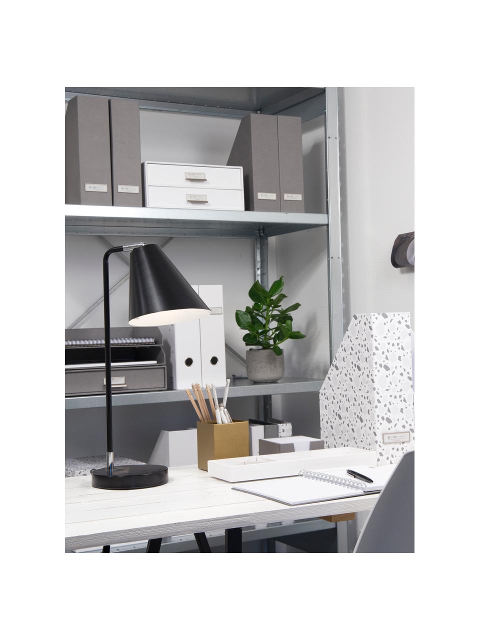 Bureau organizer Birger, Organizer: stevig gelamineerd karton, Wit, zilverkleurig, B 33 x H 14 cm