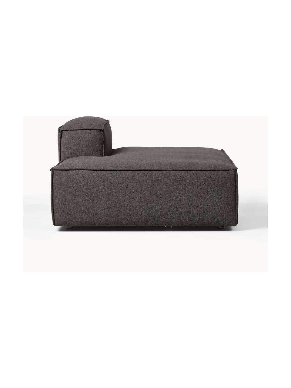 Modul šezlong Lennon, Antracitová, Š 150 x H 119 cm, s operadlom napravo
