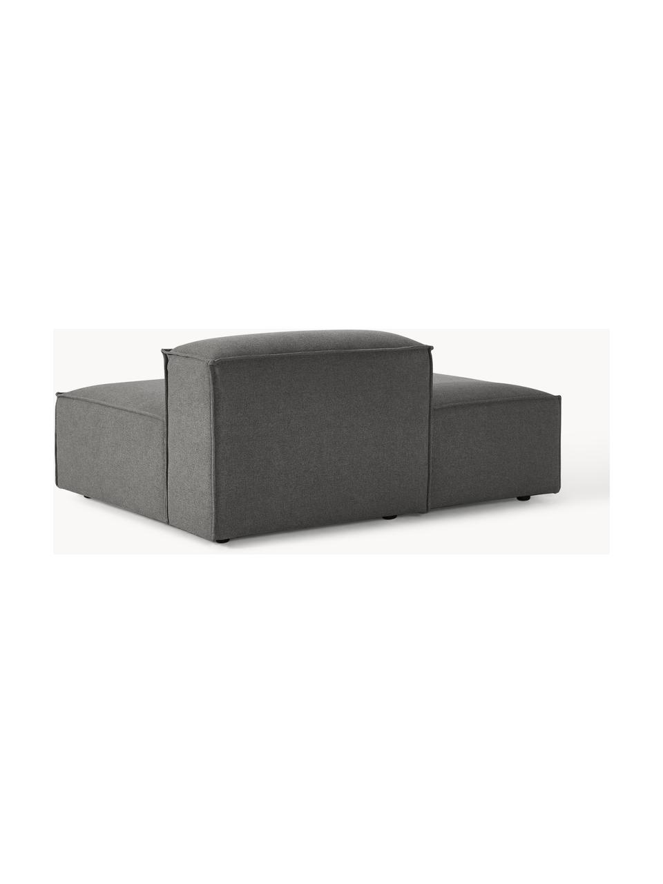 Chaise longue module Lennon, Bekleding: 100% polyester De slijtva, Frame: massief grenenhout, multi, Poten: kunststof Dit product is , Geweven stof antraciet, B 150 x D 119 cm, rugleuning rechts