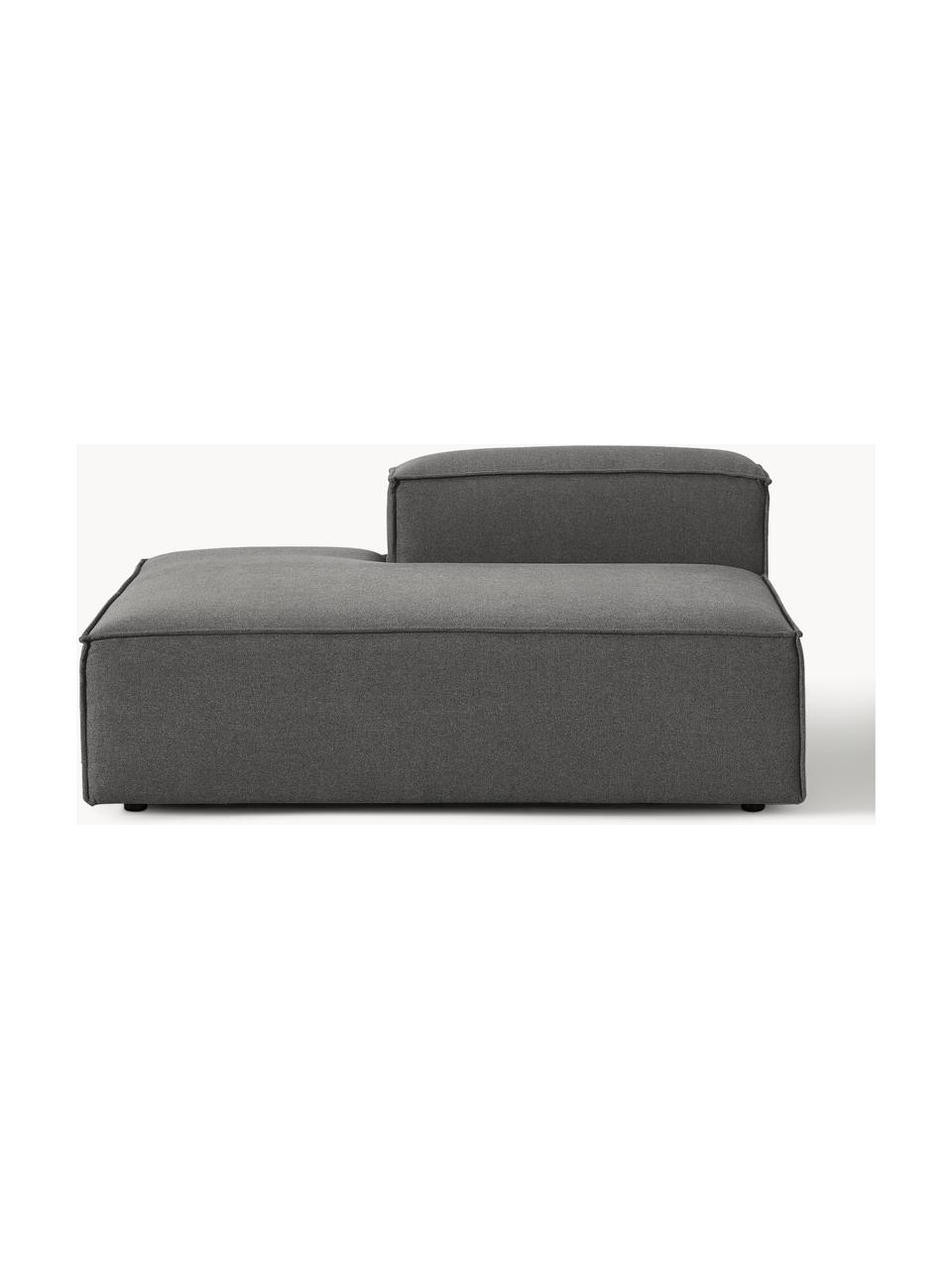 Chaise longue module Lennon, Bekleding: 100% polyester De slijtva, Frame: massief grenenhout, multi, Poten: kunststof Dit product is , Geweven stof antraciet, B 150 x D 119 cm, rugleuning rechts