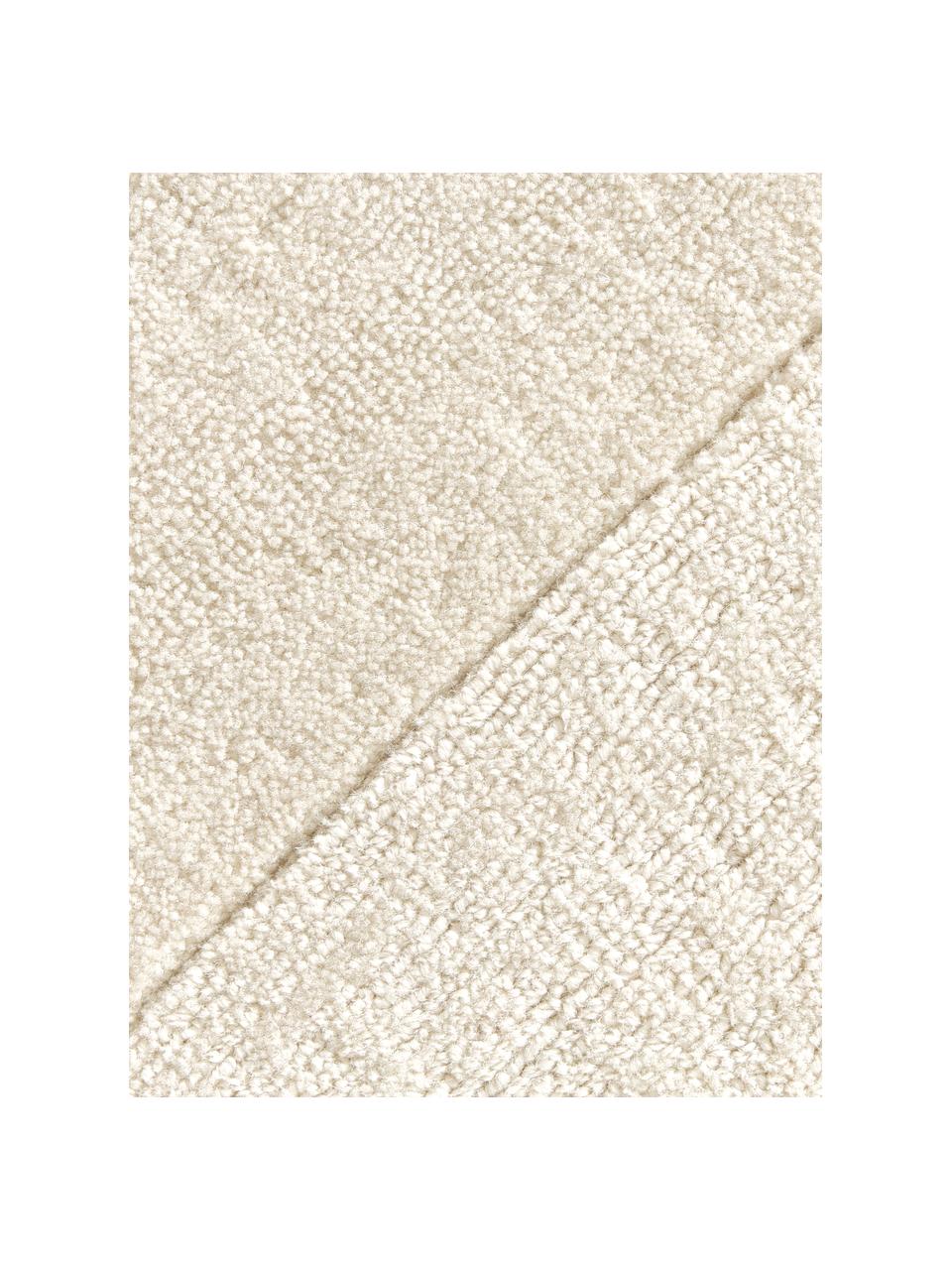 Tapis chatoyant Kari, 100 % polyester, certifié GRS, Blanc crème, larg. 80 x long. 150 cm (taille XS)