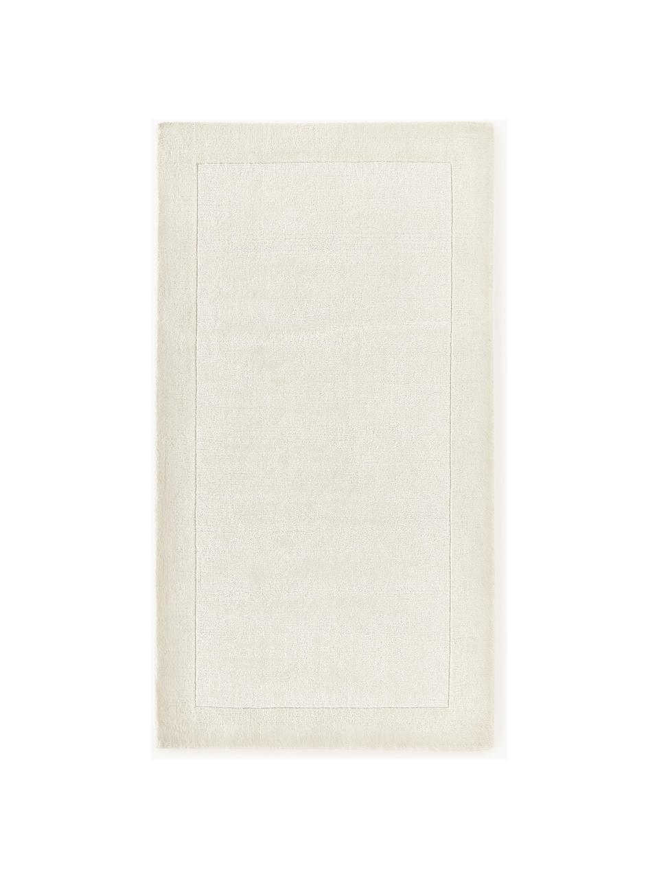 Trblietavý koberec Kari, 100% polyester s certifikátom GRS, Krémovobiela, Š 80 x D 150 cm (veľkosť XS)