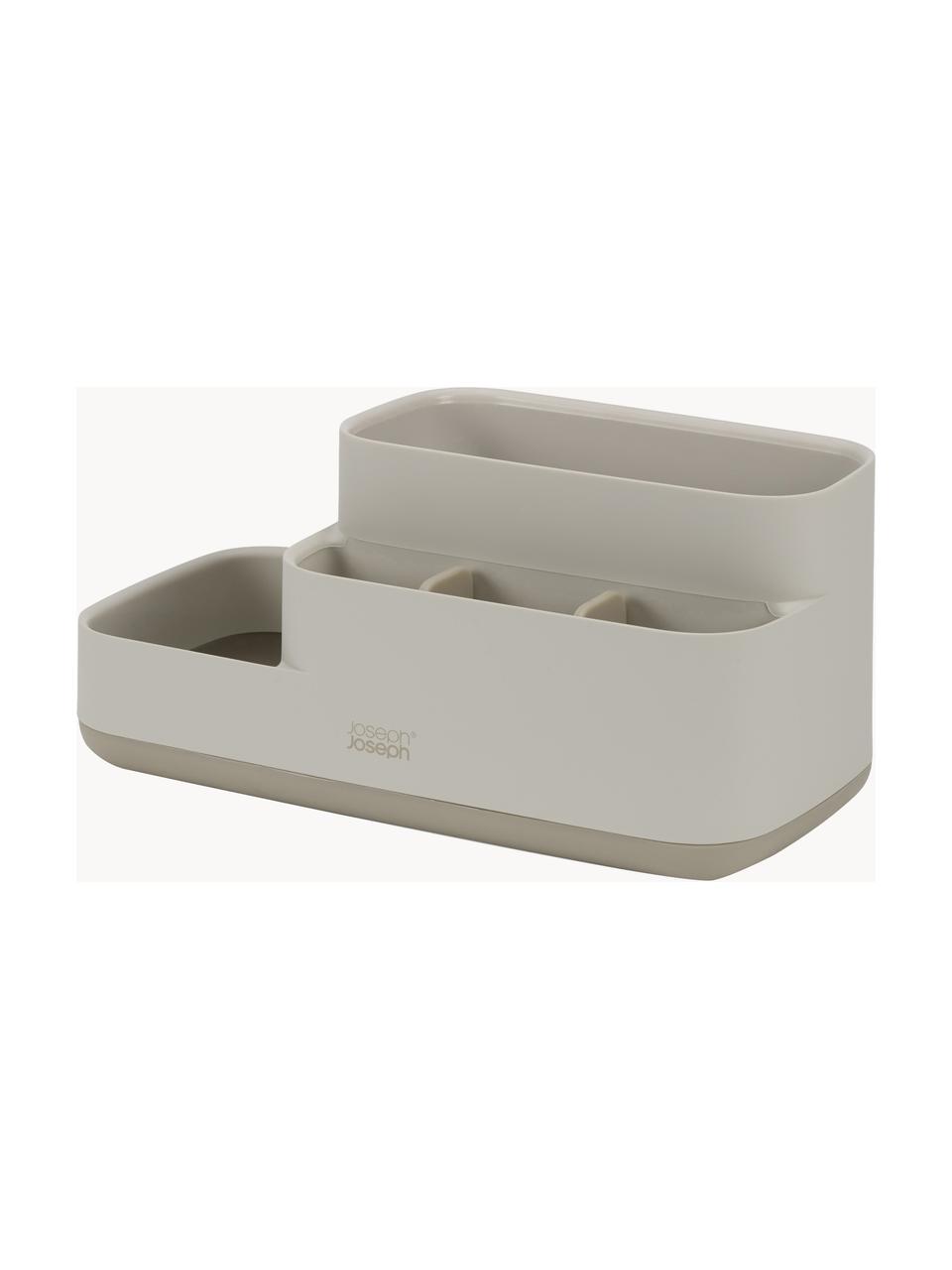 Organizer da bagno EasyStore, Plastica, Beige chiaro, Larg. 25 x Prof. 12 cm