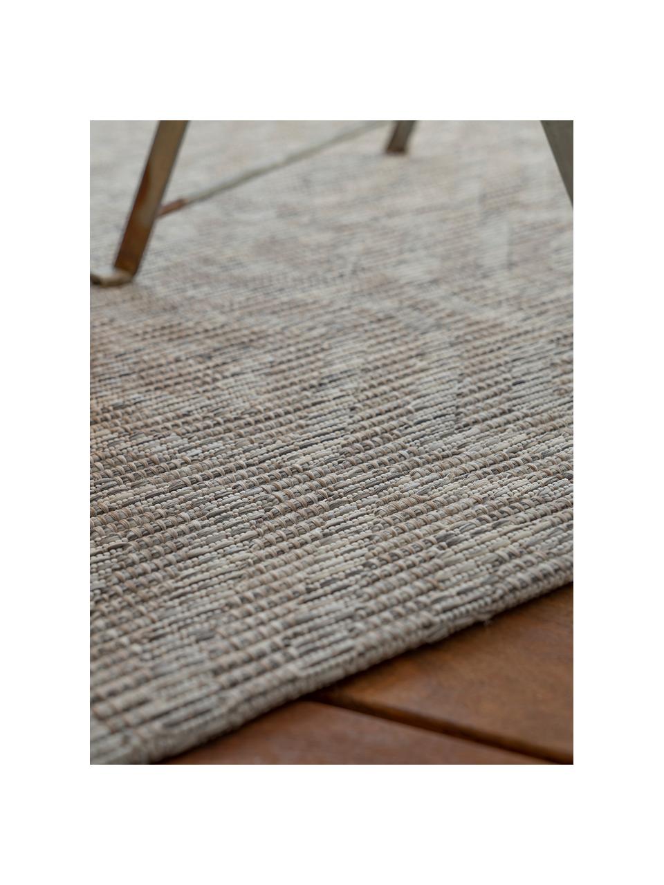 Alfombra de interior/exterior estampada Nordic, 100% polipropileno, Beige, blanco Off White, An 80 x L 150 cm(Tamaño XS)