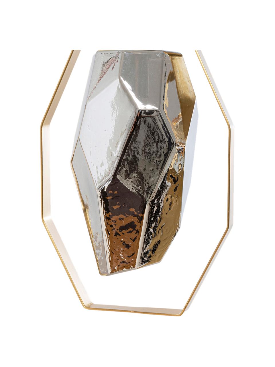 Závesná lampa Diamond Fever, Odtiene zlatej, odtiene striebornej, Š 110 x V 130 cm