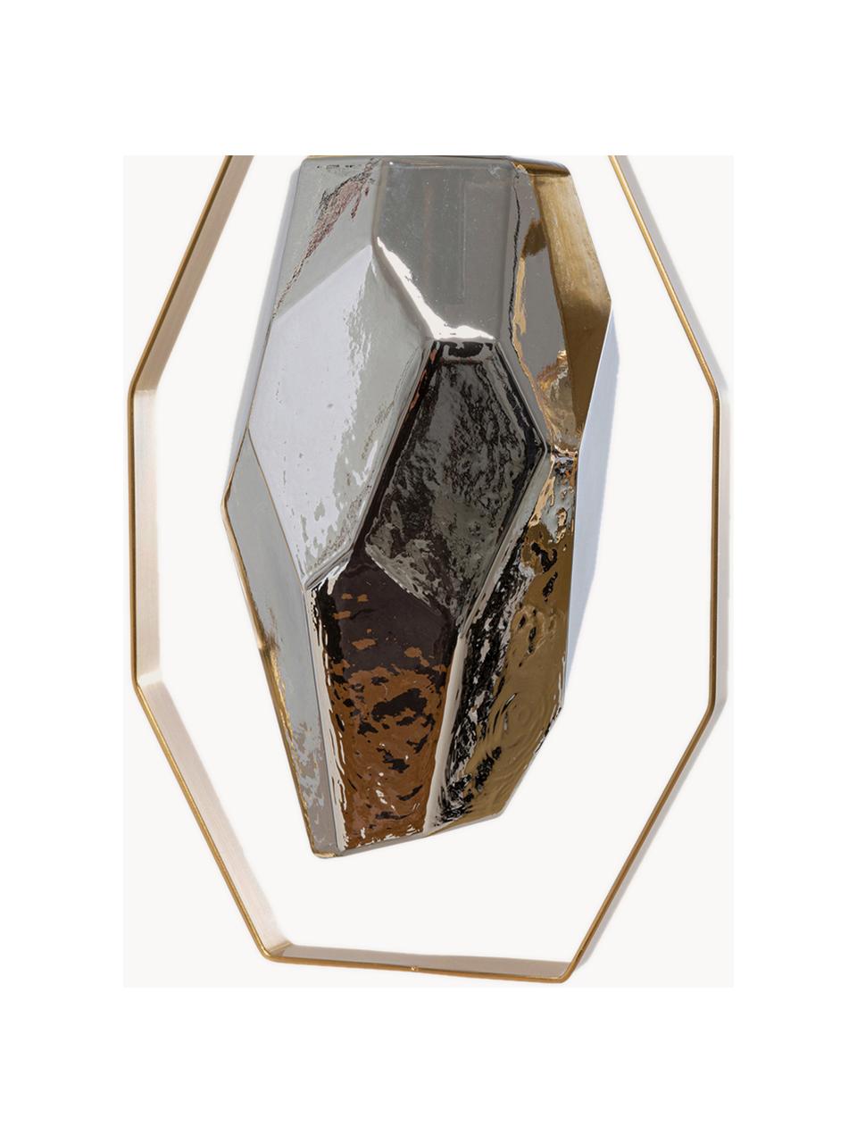 Lampa wisząca Diamond Fever, Odcienie złotego, odcienie srebrnego, S 110 x W 130 cm