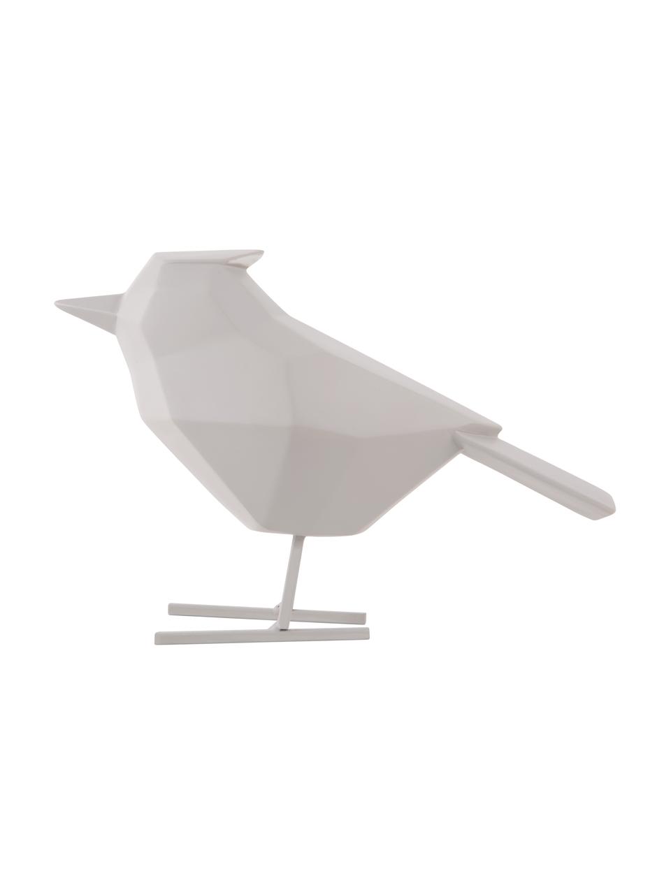Decoratief object Bird, Kunststof, Grijs, B 24 cm x H 19 cm
