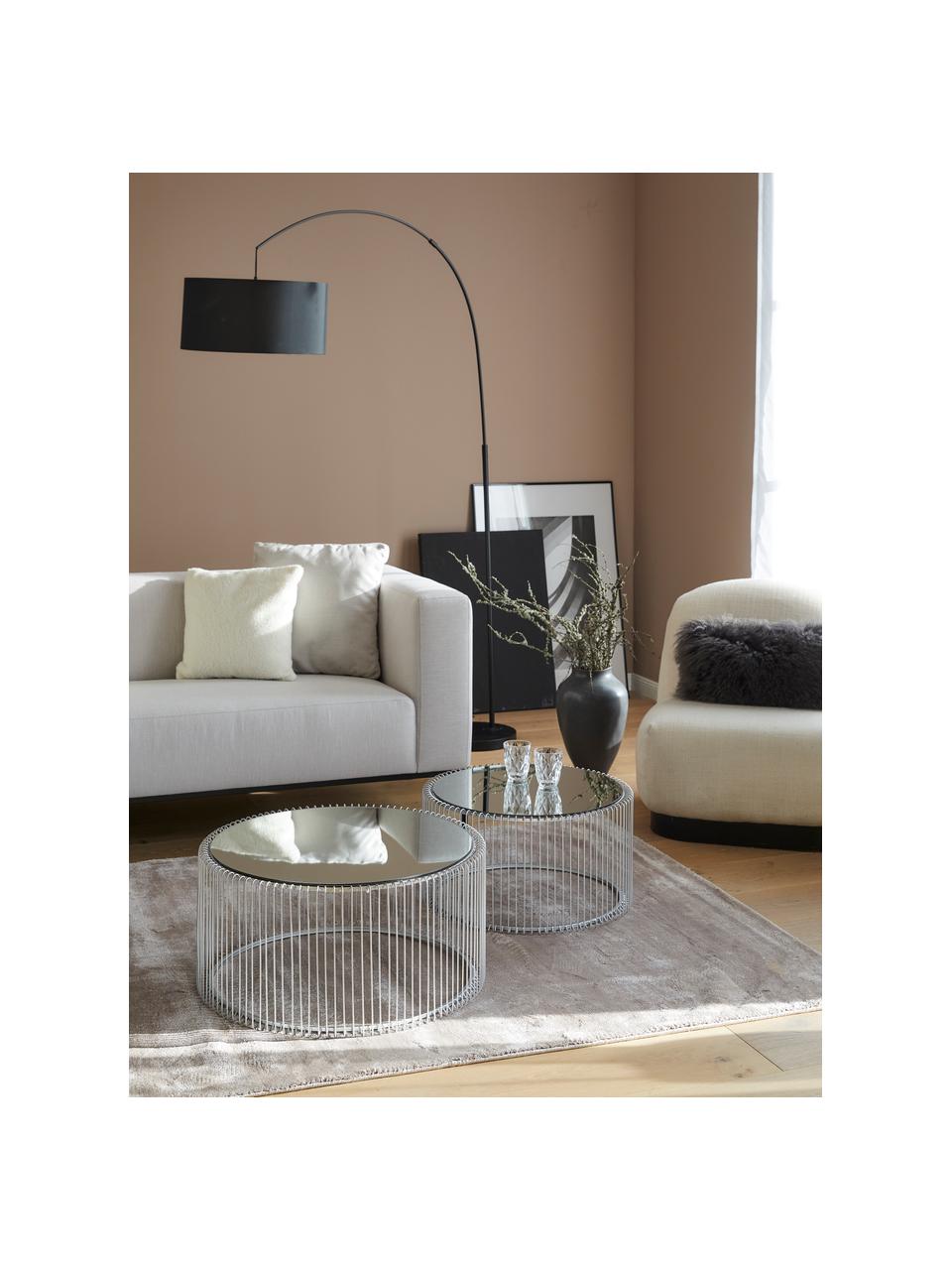 Couchtisch Set Wire mit Glasplatte, 20 tlg.