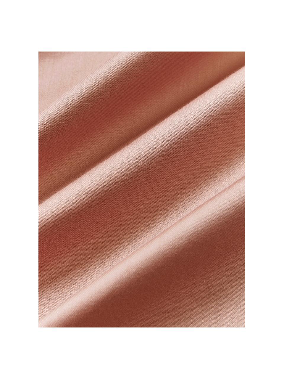 Copripiumino in raso di cotone Comfort, Rosa antico, Larg. 200 x Lung. 200 cm