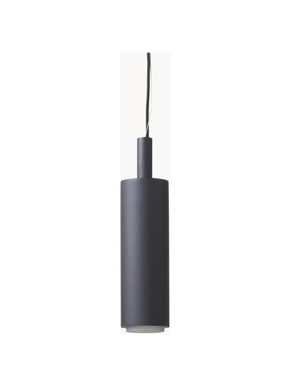 Lampa wisząca LED z metalu Jari, Czarny, Ø 10 x W 40 cm