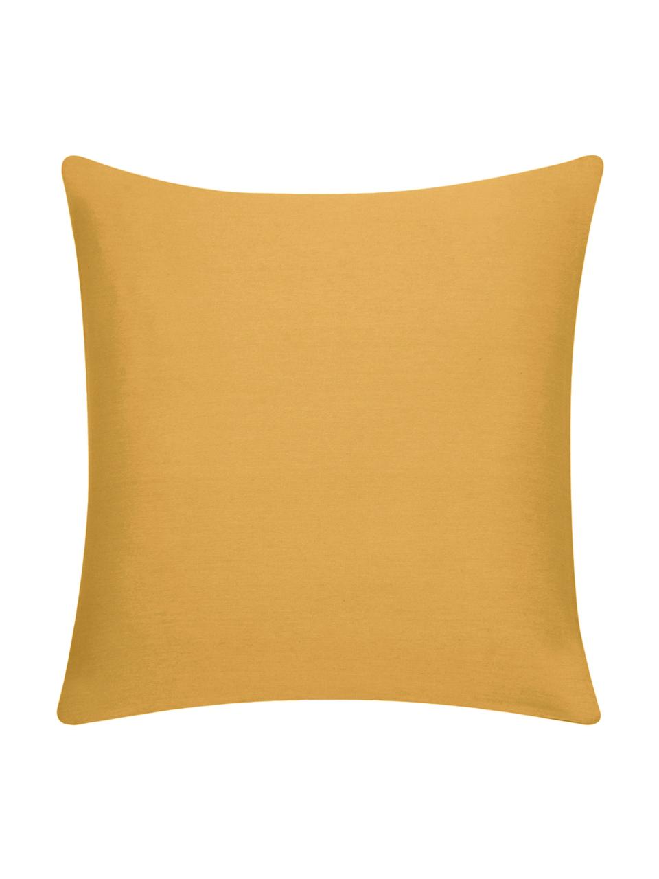 Poszewka na poduszkę z bawełny Mads, 100% bawełna, Musztardowy, S 40 x D 40 cm