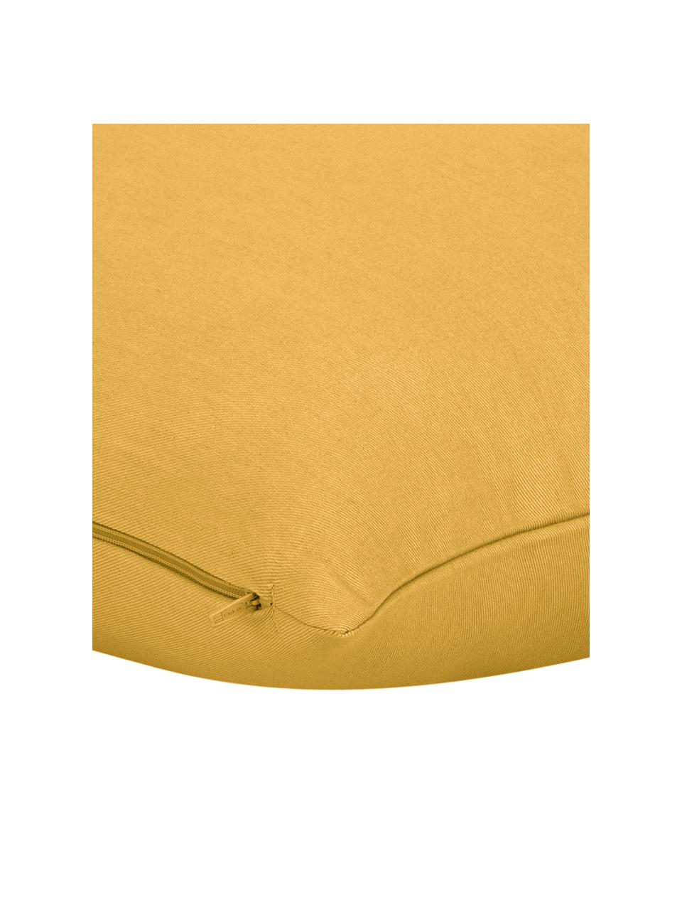 Housse de coussin jaune moutarde Mads, Jaune moutarde