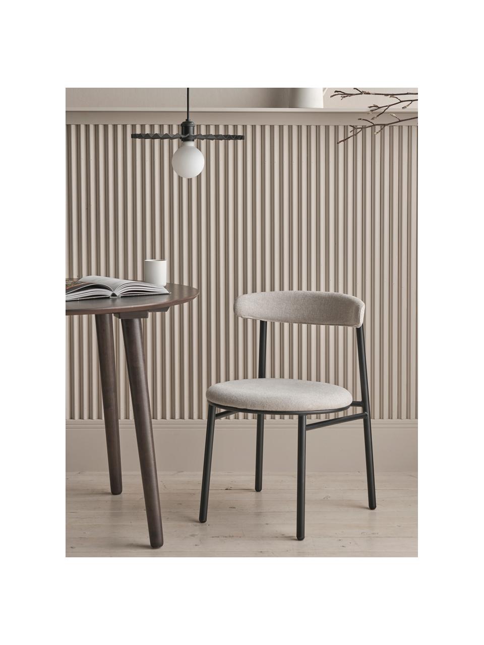 Čalúnená stolička Doggi, 2 ks, Krémová, Š 47 x H 50 cm