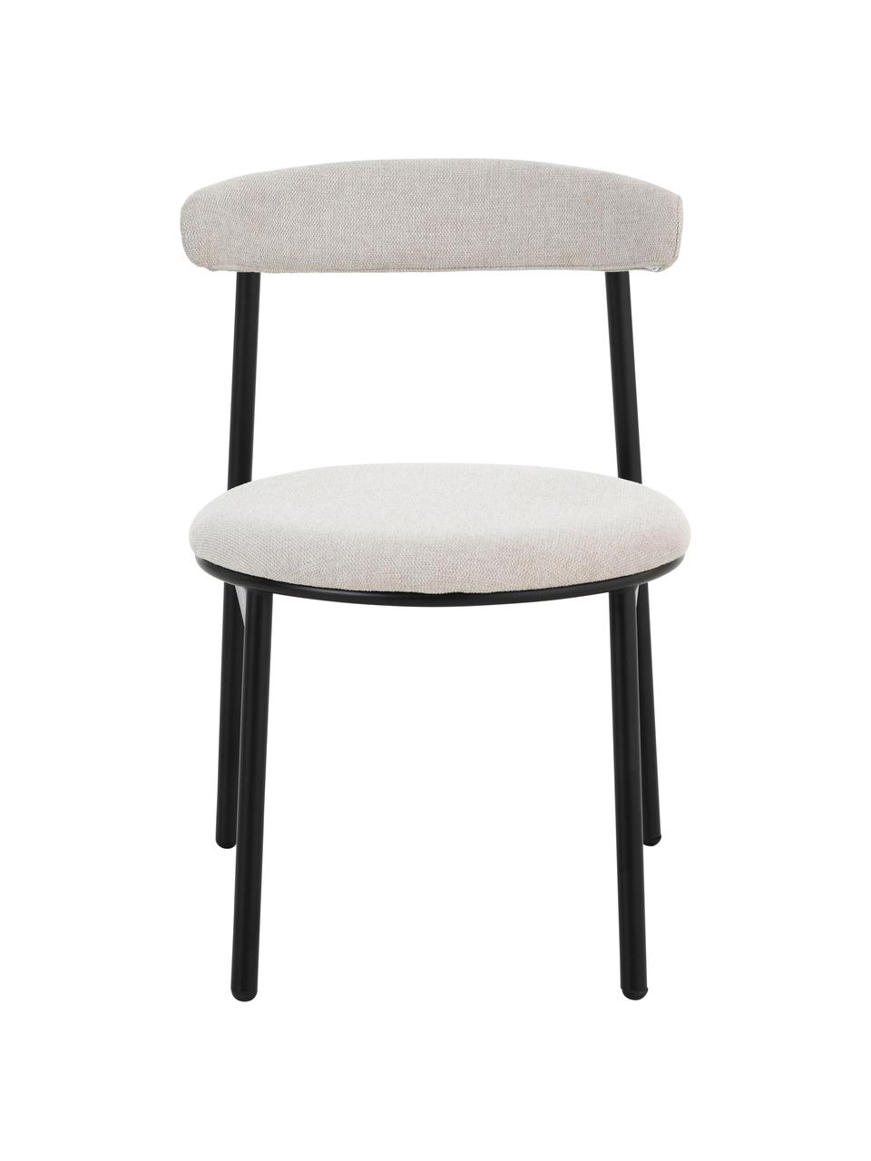 Čalouněné židle Doggi, 2 ks, Krémově bílá, Š 47 cm, H 50 cm