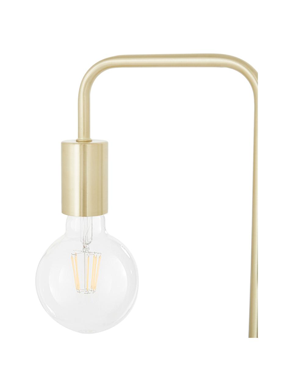 Lampada da tavolo grande in metallo Flow, Ottonato, Larg. 18 x Alt. 57 cm