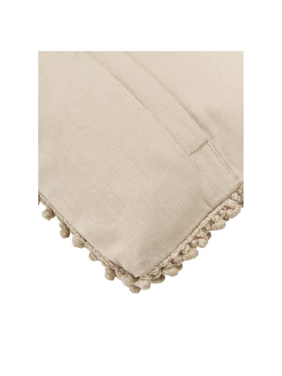 Poszewka na poduszkę Indi, 100% bawełna, Taupe, S 30 x D 50 cm
