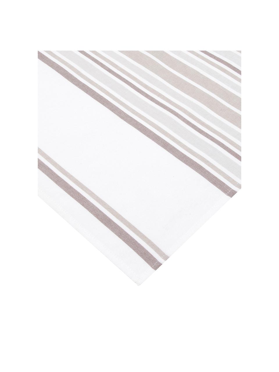 Ręcznik kuchenny Katie, 2 szt., Bawełna, Biały, beżowy, S 50 x D 70 cm