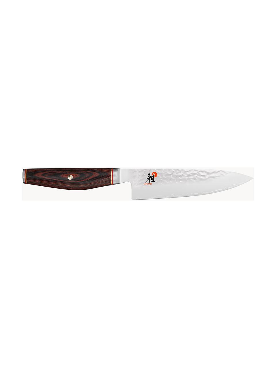 Gyutoh nůž Miyabi, Stříbrná, tmavé dřevo, D 30 cm