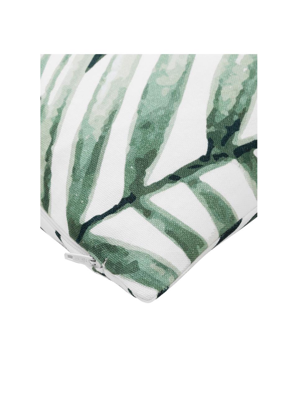 Poszewka na poduszkę z bawełny Coast, 100% bawełna, Zielony, biały, S 40 x D 40 cm