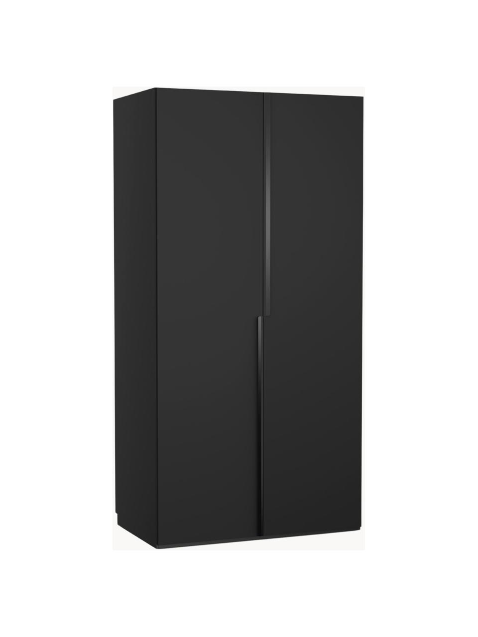 Armoire modulaire à portes battantes Leon, larg. 100 cm, plusieurs variantes, Noir, Basic Interior, larg. 100 x haut. 200 cm