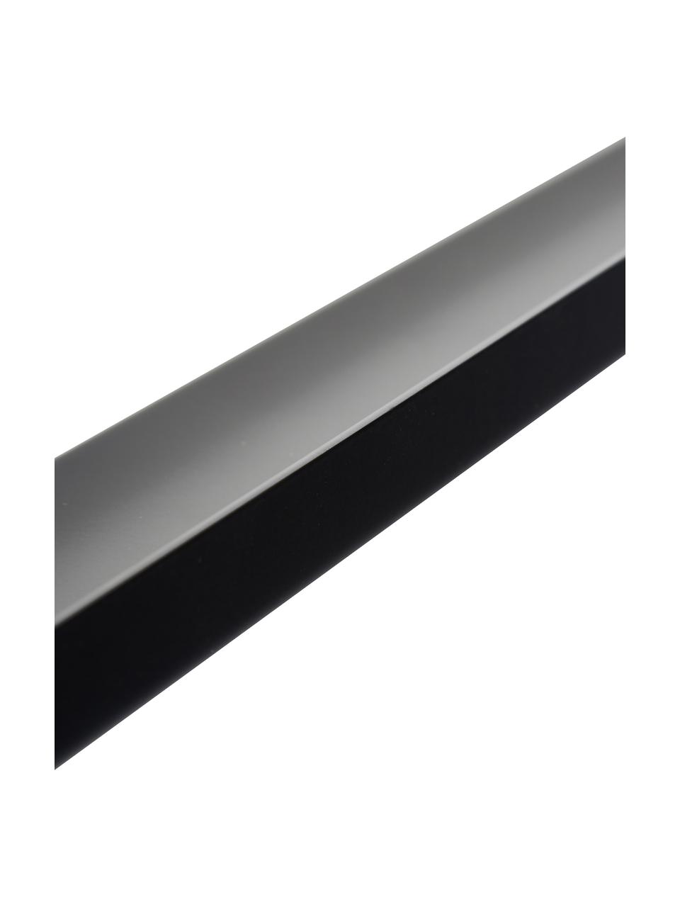 Estante estrecho para cuadros Shelfini, Estante: metal pintado, Negro, latón, An 50 x Al 6 cm